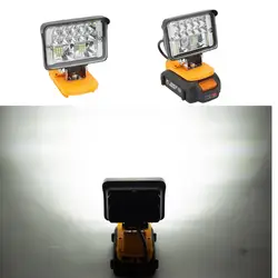 w/USB C-Type LED Working Light Spotlight Portable Lamp Lantern for Worx 6PIN 20V Lithium Battery Lantern(Not Including Battery)