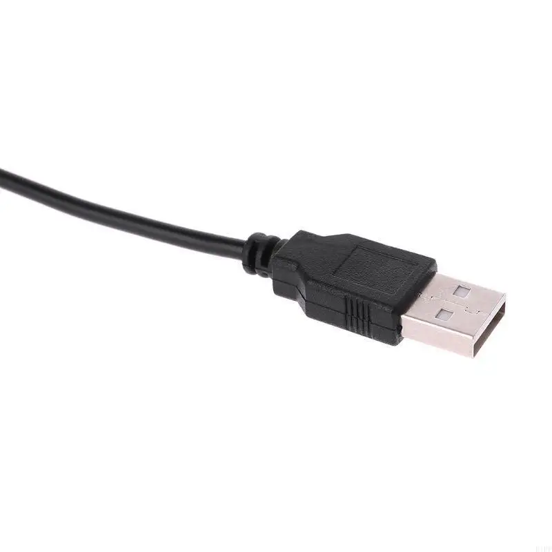 E1PF Portable Black USB 2.0 Short  Male to Mini 5 Pins  Data Cable Cord Adapter