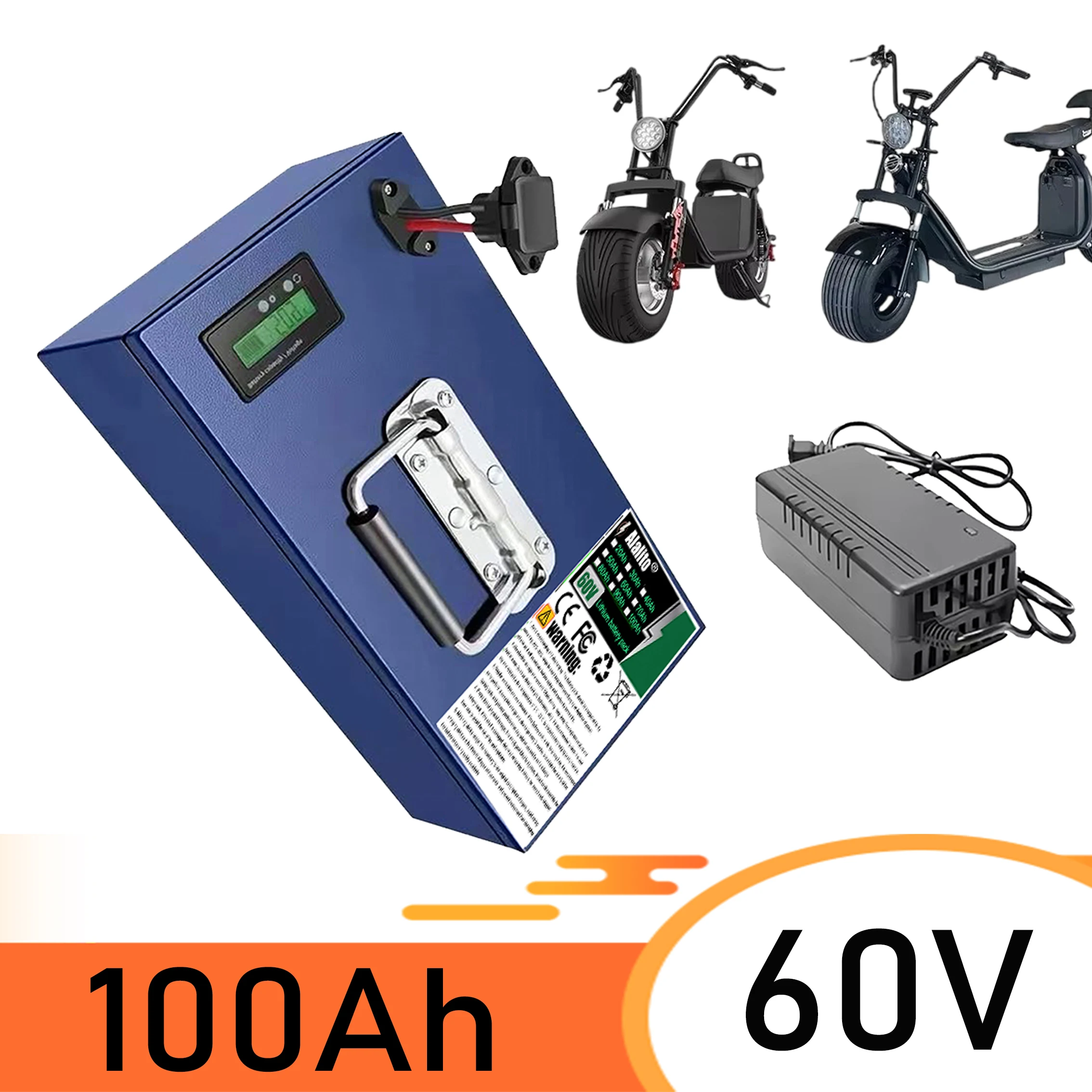 Delivery within 24 hours, 60V 20Ah-100Ah, suitable for replacing batteries in 250-2000W motor equipment
