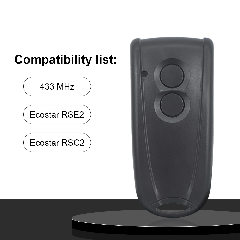 

Hormann ECOSTAR RSC2 RSE2 Garage Gate Door Remote Control 433.92MHz Replacement For Liftronic 500 700 800 Handheld Transmitter