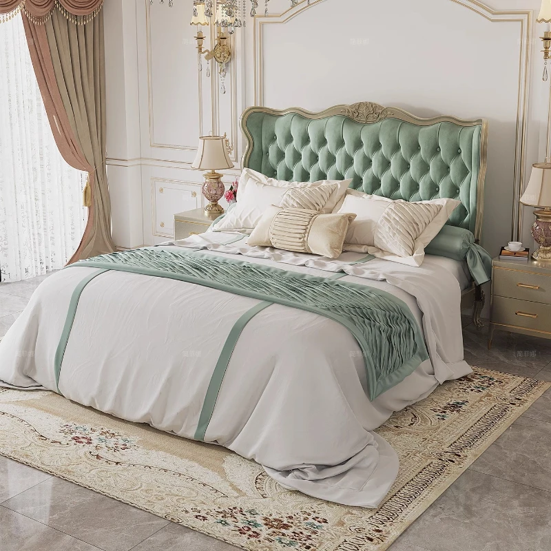 150x200 180x200 200x220 cm Luxury American style flannel Double bed 2 people bedroom beds full size bed frame queen beds