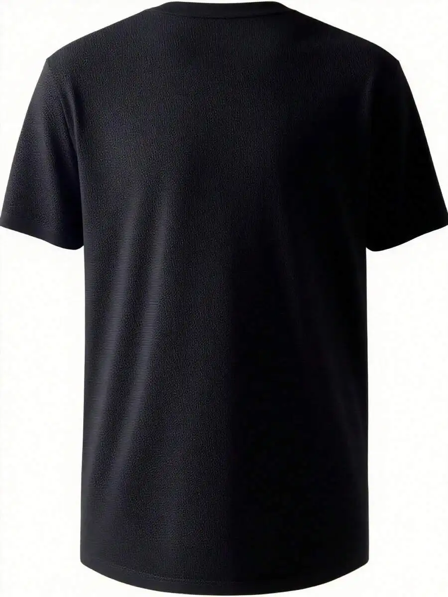 

Cotton Printed Short Sleeve T-Shirt Unisex Casual Sport Style Daily Wear