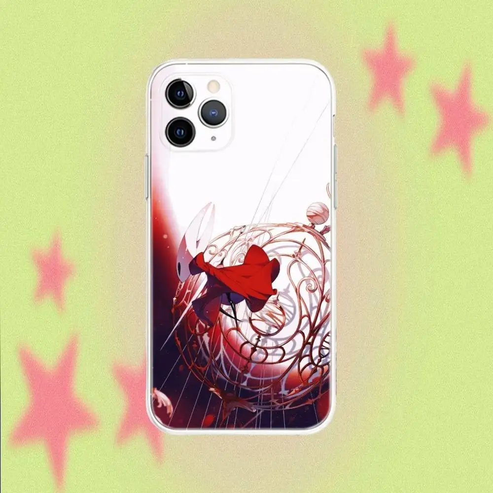 Custodia per telefono Hollow Knight per iPhone 17 16 15 11 12 14 13 Pro Max Mini X XS XR 7 8 Plus SE4 16E Cover in silicone antiurto Fundas