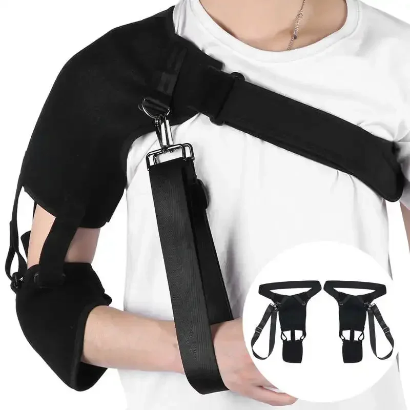 Adjustable Shoulder Brace Support Arm Sling Stroke Hemiplegia Medical Rehabilitation Fixing Shoulder Straps Protector Correction