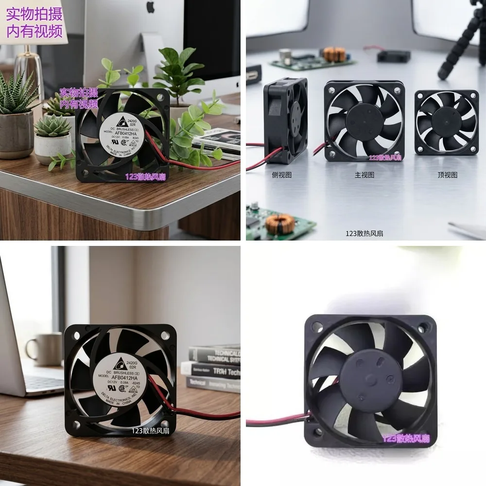 

For DELTA AFB0412HA 4010 DC12V 0.08A 4CM 2-Wire Double Ball Bearing Cooling Fan