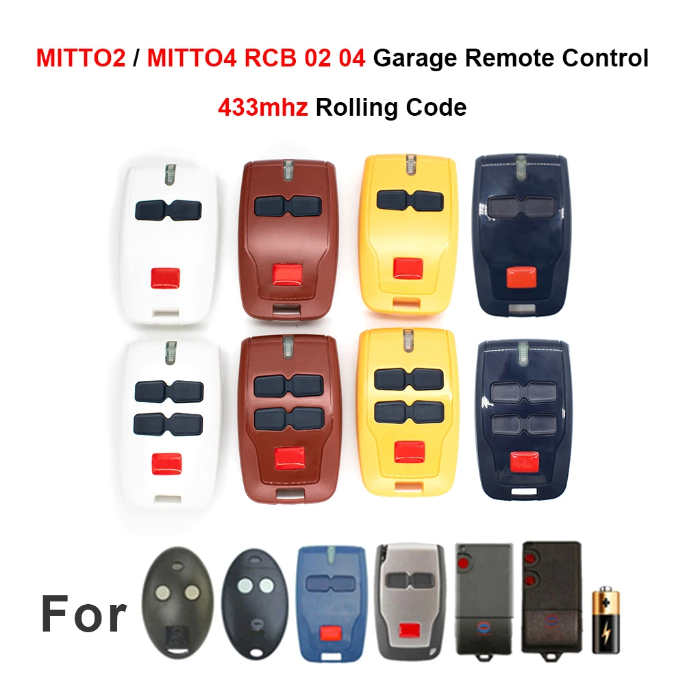 Remote Control Garasi 8 Model BFT MITTO2 MITTO4 RCB 02 04 KLEIO 433MHz Rolling Code Pembuka Pintu Gerbang
