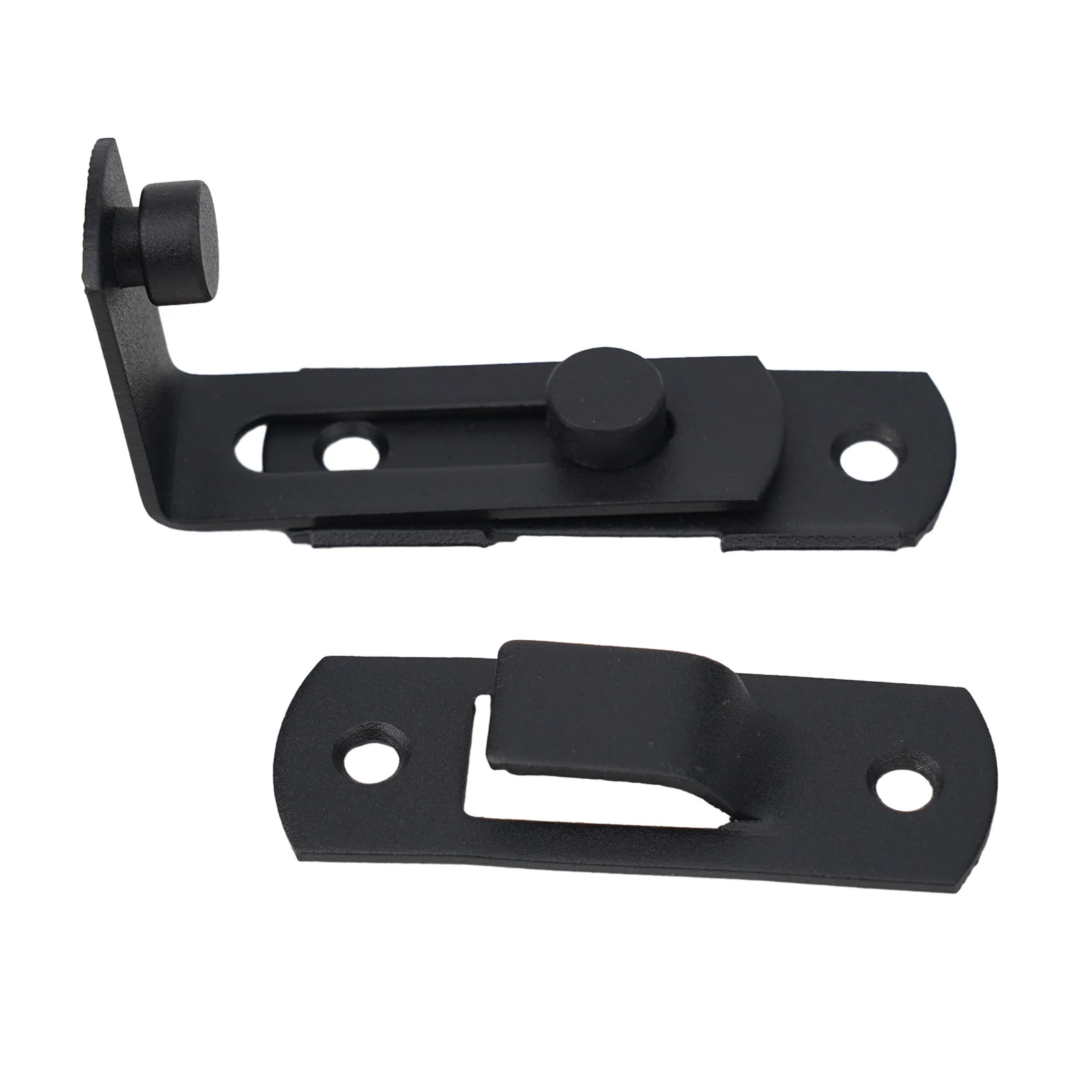 Stainless Steel 90 Degree Right Angle Door Latch Lock Adjustable Stop Bolt Hasp For Barn Sliding Room Door Installation
