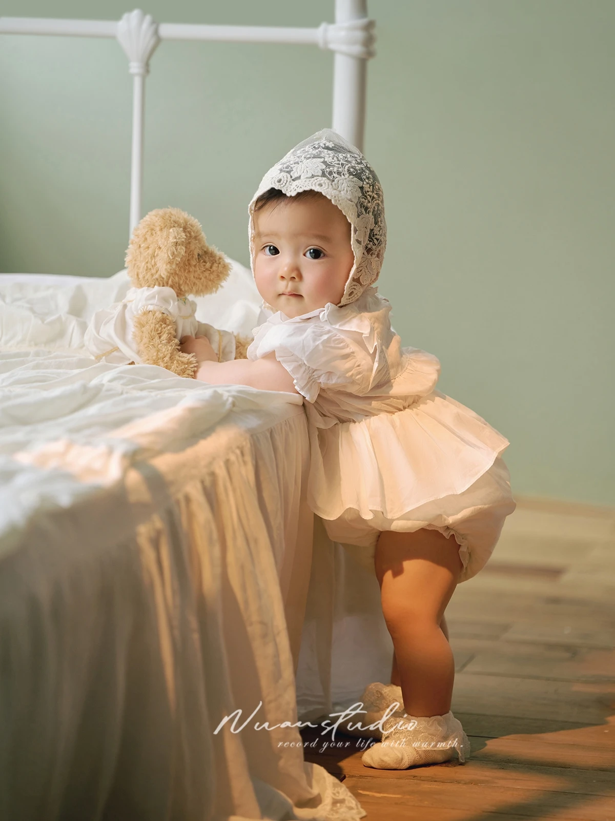 Baby photo costume per ragazze baby one year old photo princess dress for girls babyshooting accessoires espef30