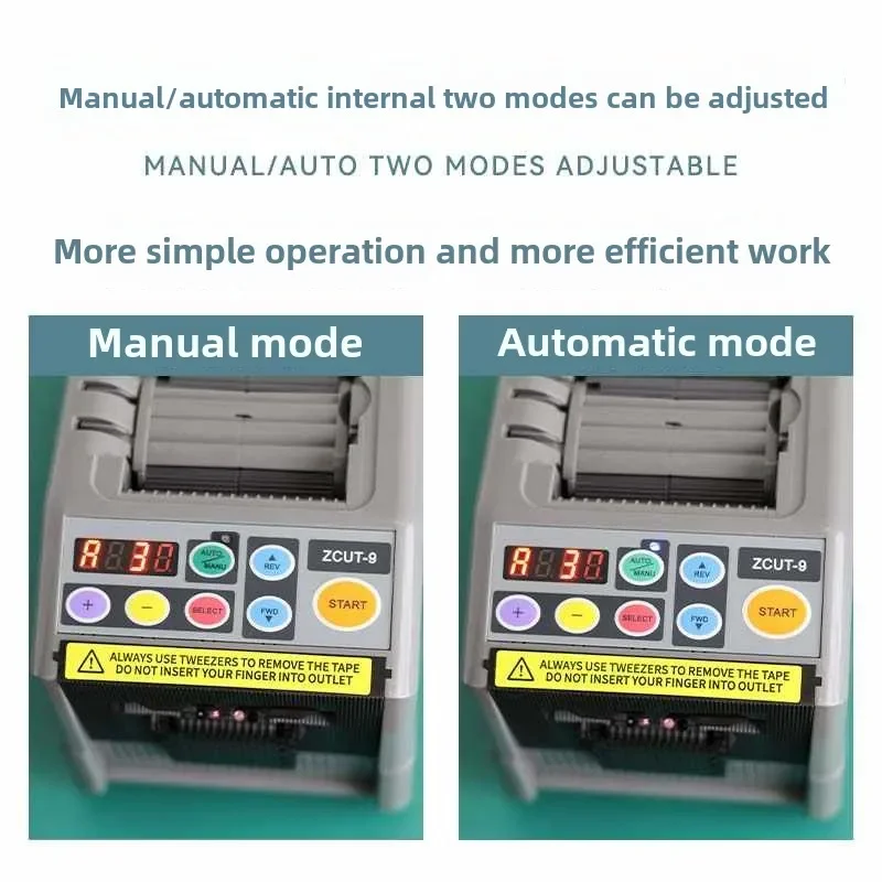 Mesin Pemotong Pita Otomatis Sepenuhnya Impor Pita Suhu Tinggi Transparan Jepang Mesin Pemotong Kertas Perekat ZCUT-9