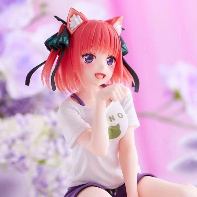 

10cm Anime Desktop Cute Nakano Doll Nino Doll Cat Ear Beautiful Girl Doll Anime Character Model PVC Collection Toy Ornament Gift