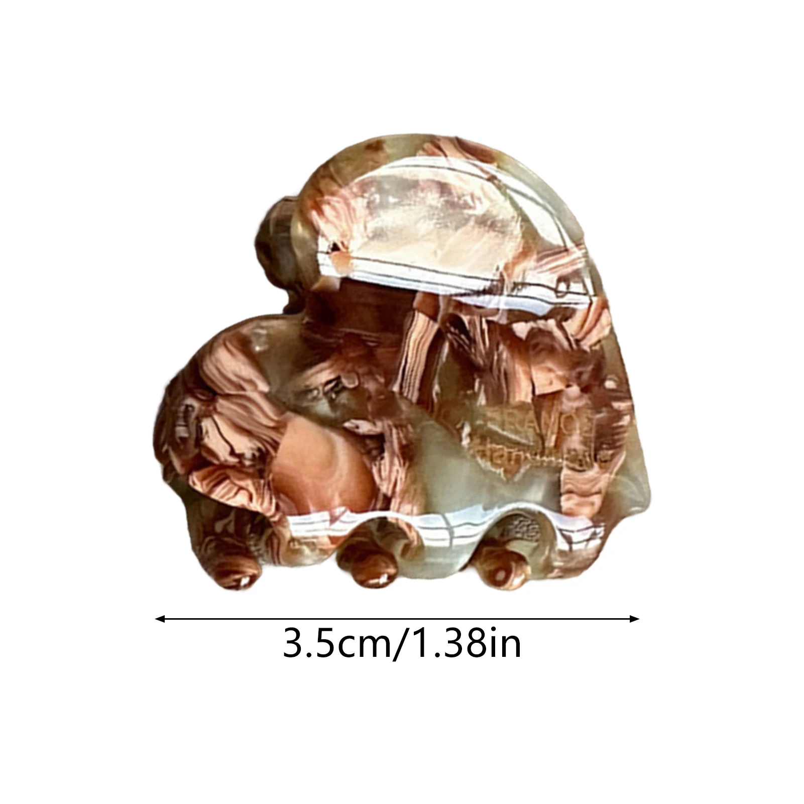 Mini fermagli per capelli da 3,5 cm Granchi per capelli in acetato per le donneCute amore Fermagli per capelli a forma di cuore Accessori per capelli francesi per ragazze Forcine