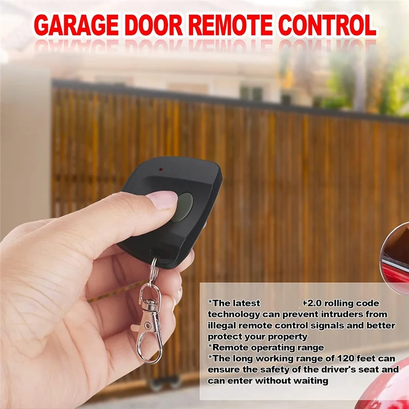 

ABSQ-3 PCS Garage Door Remote Compatible With Multicode 300Mhz 10 Dip Switch 3089 3060 3070 Gate Opener With Keychain