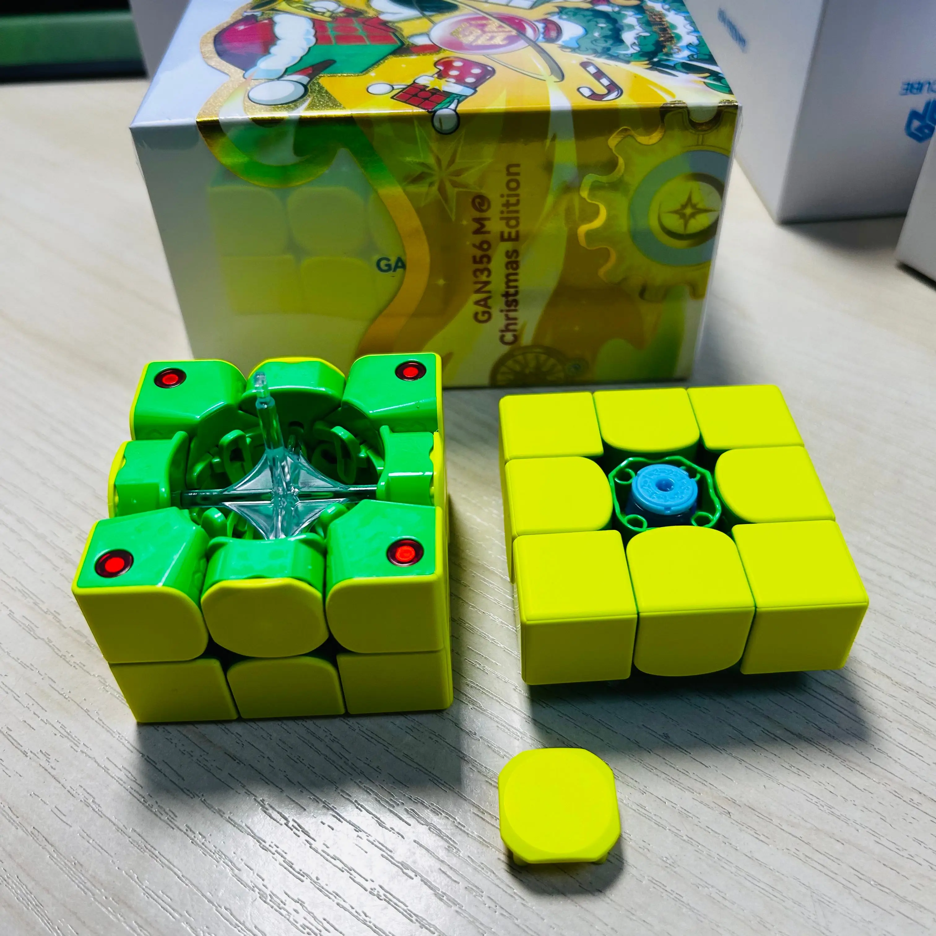 Bricolage GAN 356ME 2025 édition de noël Gan Cube 3x3 Cube de vitesse magique magnétique
