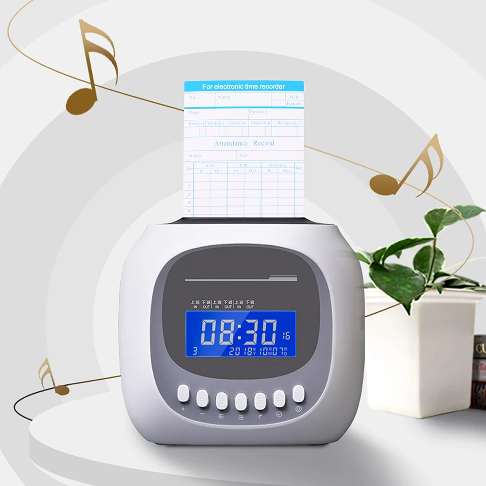 200 Sheets Cards Simple Office Supplies Time Clock Employee Punch Attendance Payroll Recorders Record Weekly