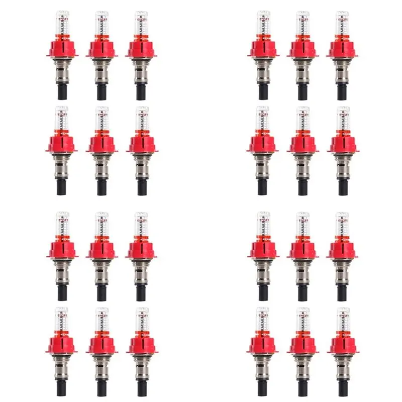

【NEW YEAR 】24 Pcs Underfloor Heating Manifold Flow Meter, Visual Flow Monitoring Regulator For Underfloor Heating Systems(1/2)