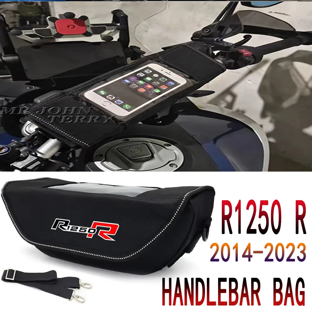 

For R1250R R1250 R 2014-2023 Travel Toolkit Handlebar Travel bag Motorcycle Waterproof Bag Storage Handlebar bag