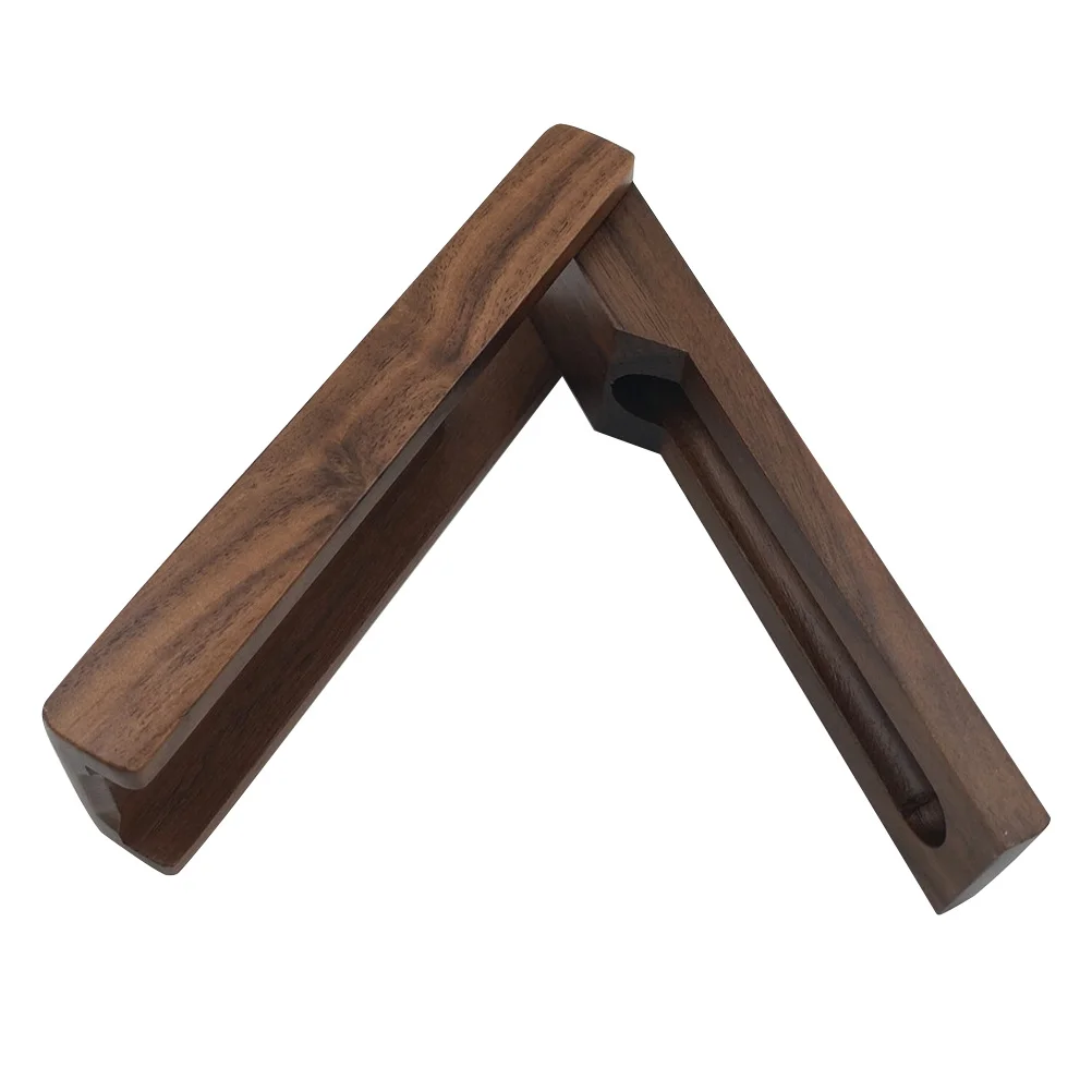 

1Pcs Wooden Stationery Box Retro Design Coffee Color Pen Case Single Pencil Box Rounded Polished Office Supplies