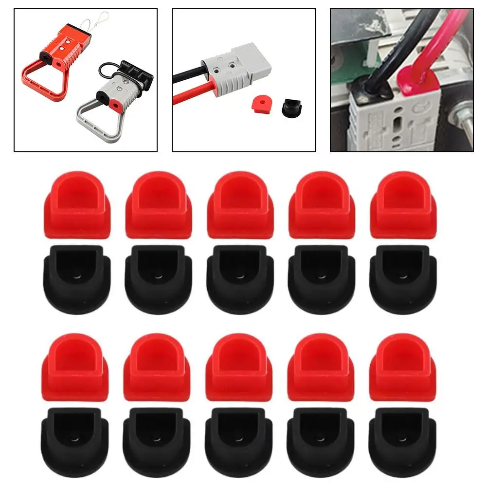 20Pcs 50A For Anderson Connector Cable Kits Plastic Connector Weatherproof Dustproof Cable Insert Cover Sealing Cap Accessories