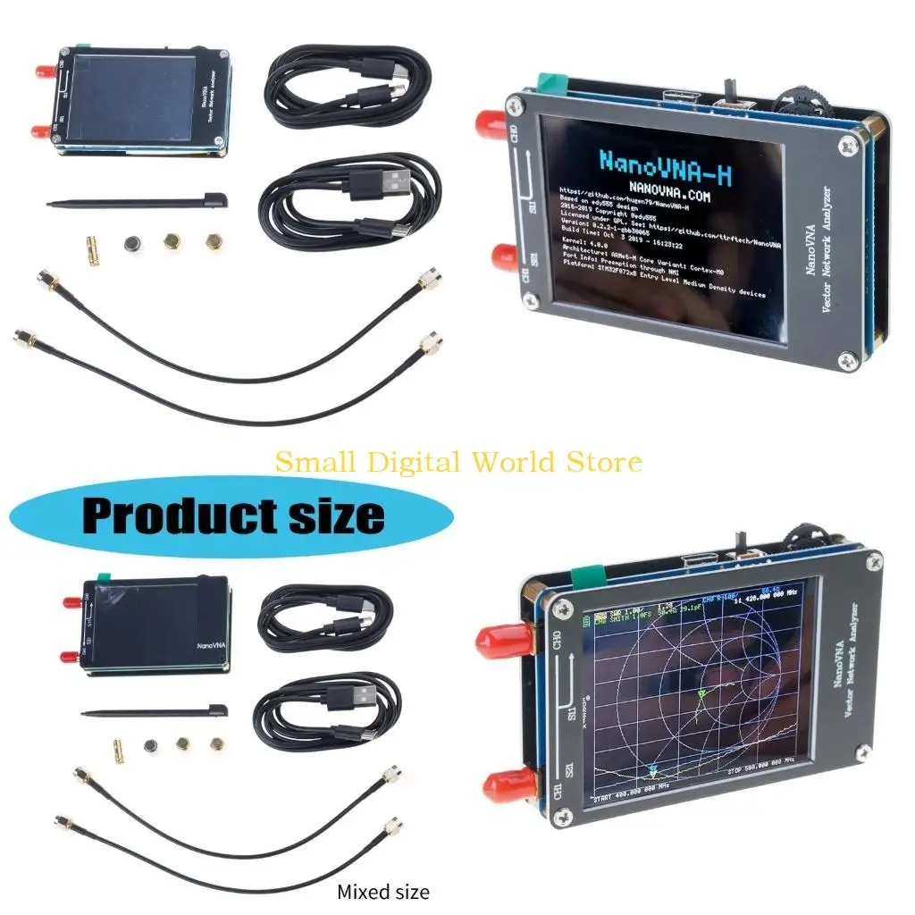 

77UB NANOVNA SWR METER VHF UHF Анализатор антенны 2,8 дюйма IPS LCD + Металл для корпуса нановна