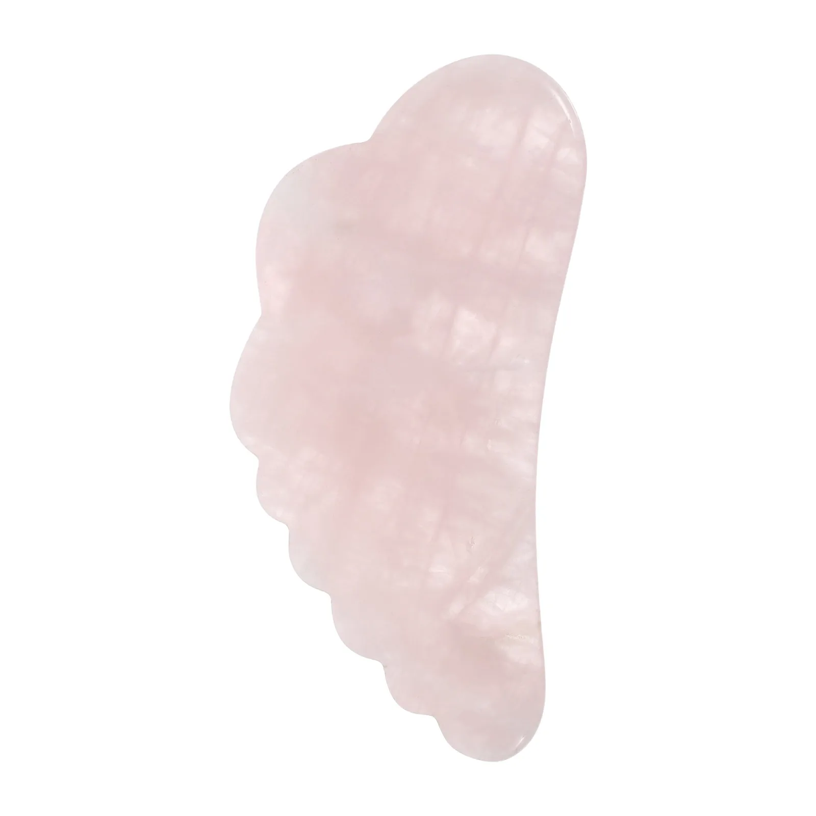 

Pink Crystal Facial Scraping Plate Wing Shape Portable Massage Tool For Face Neck Shoulder Skin Care Wing-Shaped