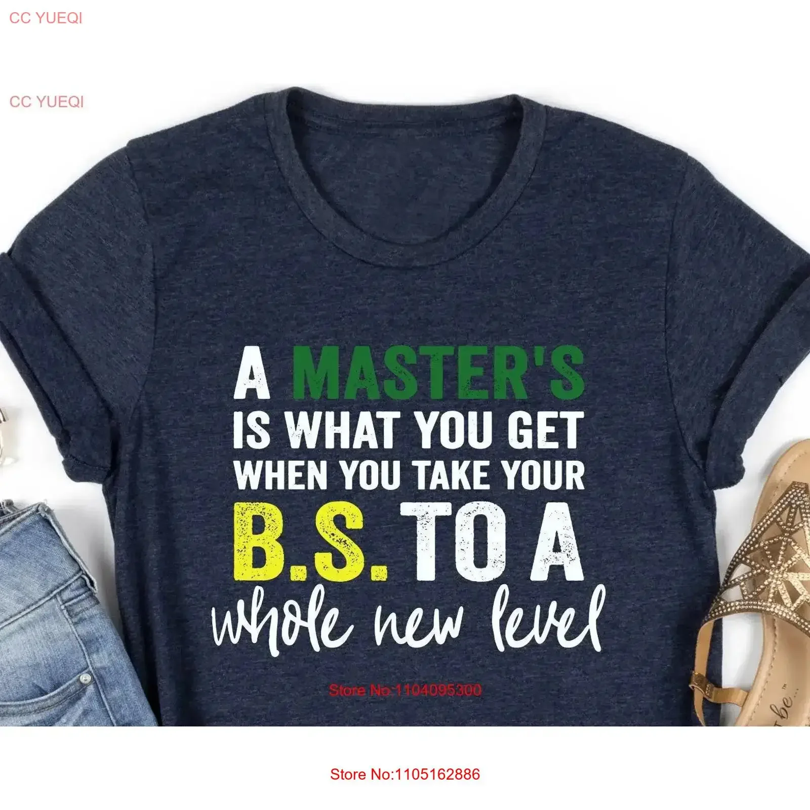 A Master's Is What You Get When Take Your BS To Whole New Level Masters Degree SweaT T Shirt Graduation PhD vintage Washed