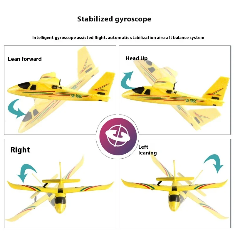 Rc Plane'S New Qf002 Remote-Controlled Glider Diy Aircraft Model Assembly Two Channel Cessna Remote-Controlled Aircraft