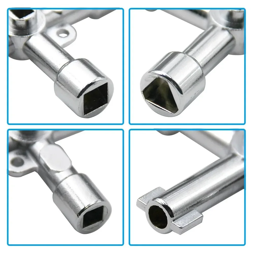 DIY Socket Screwdriver Head Combination Multifunctional 4-in-1 Cross Portable Silver Hand Screwdriver