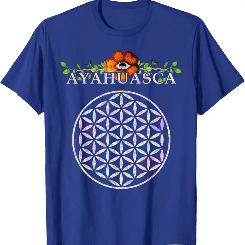 Ayahuasca Mandala Sacred Geometry Flower Of Life Dmt T Shirt