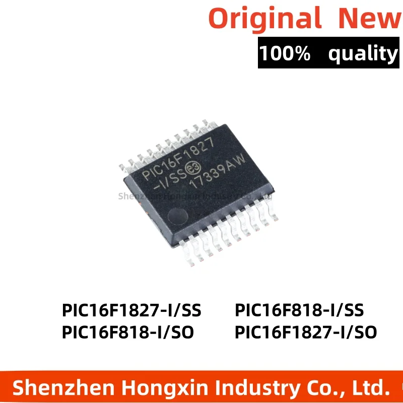 1 piece PIC16F1827-I/SS PIC16F818-I/SS SSOP20 PIC16F818-I/SO microcontroller chip