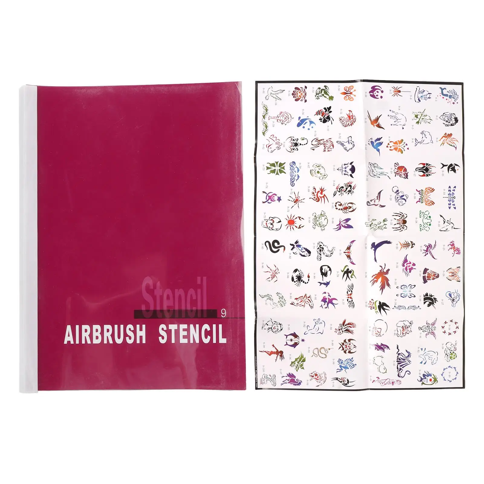 

Многоразовые блестящие трафареты для татуировок, ПВХ, профессиональные временные трафареты для лица, прочные для взрослых