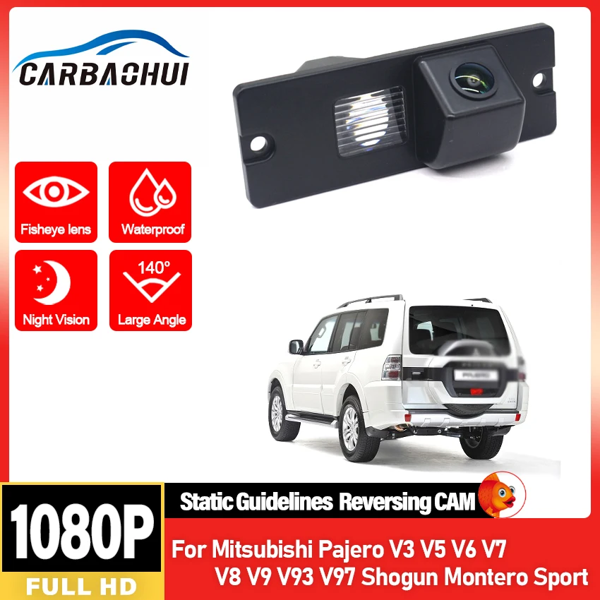 HD Fisheye Lens High quality RCA Car Rear View Camera For Mitsubishi Pajero V3 V5 V6 V7 V8 V9 V93 V97 Shogun Montero Sport