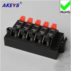 1pc Connection clamp 10-bit high-quality audio wiring clamp quick clamp test clamp WP10-11 square external wiring seat