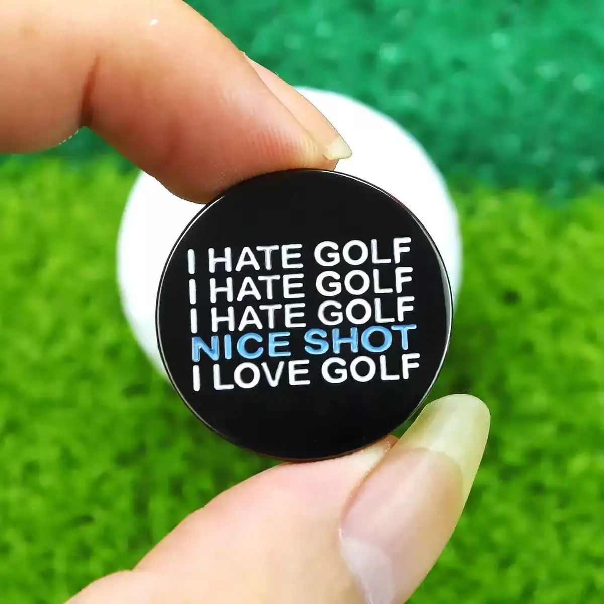 Golf Ball Marker & Magnetic Cap Clip | Training Aid Tool & Golf Gadget | Must-Have On-Course Accessories for Players