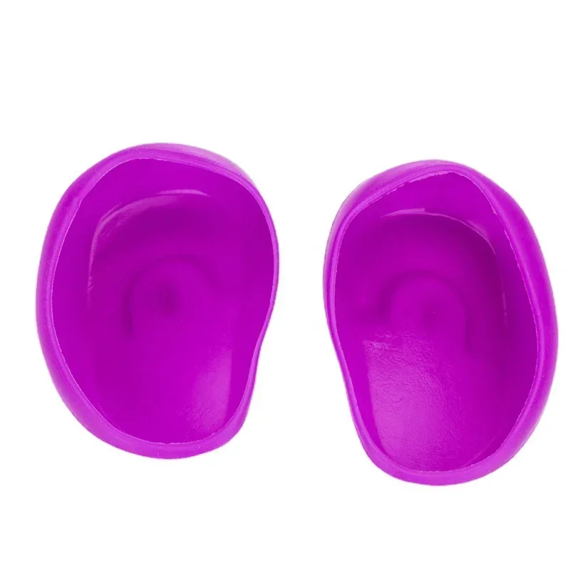 2pcs Silicone Ear Cover Hair Coloring Dyeing Protector Ear Waterproof  Salon Ear Shield Earmuffs Caps Shower Styling Accessories