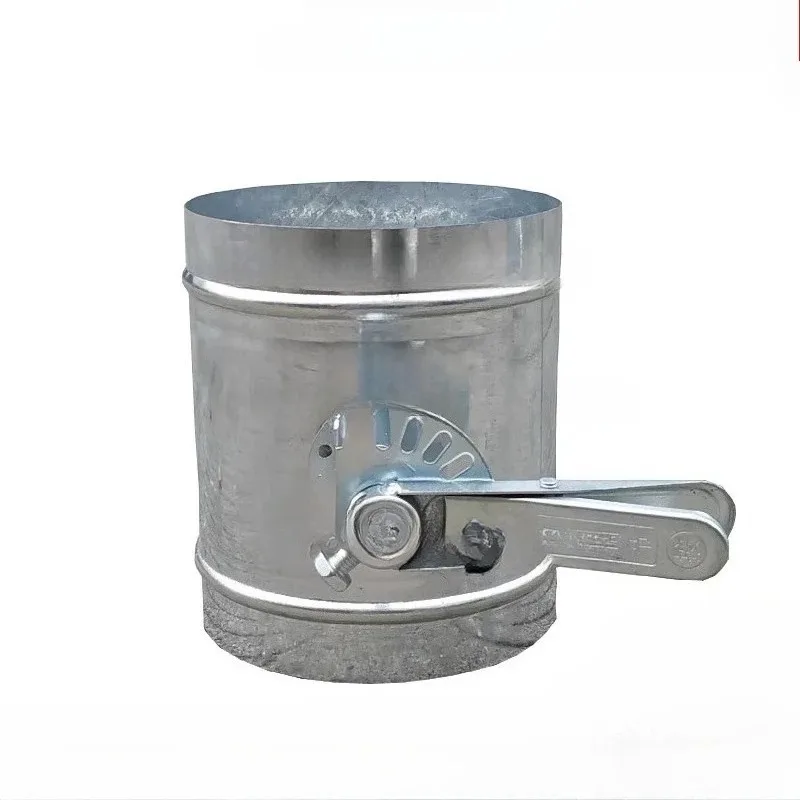 Galvanized Air Duct Manual Butterfly Valve, Spiral Air Duct Air Volume Control Valve