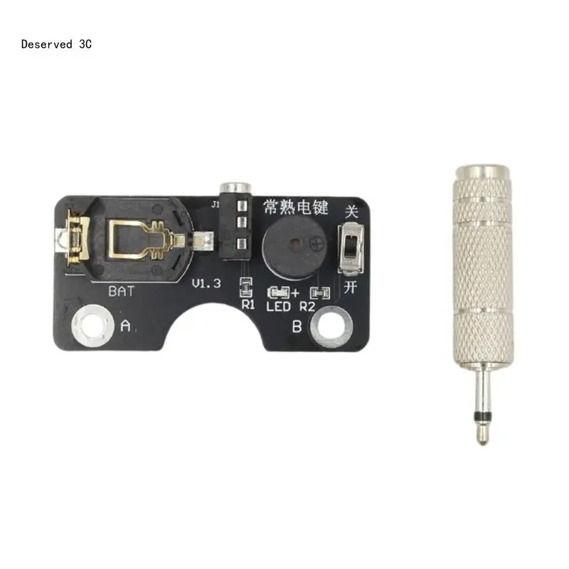 Pocket Sized CW Morse Code Practice Morse Key Trainer With Visual And Auditory Indicators For Beginners Morse Training