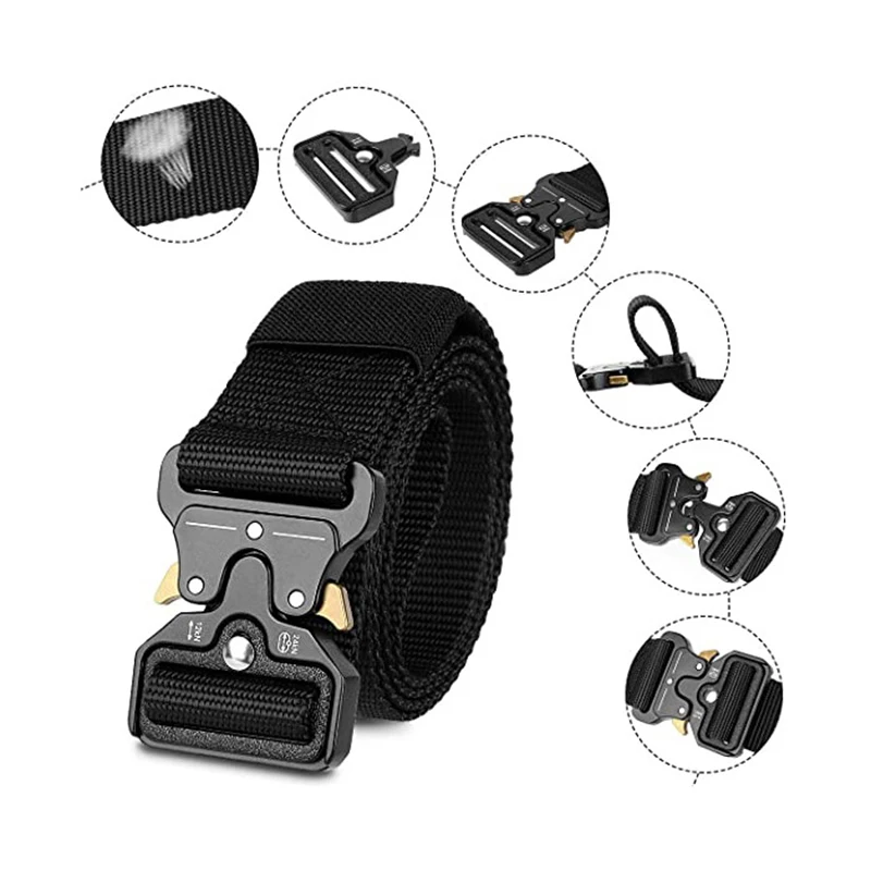 Men\'s Belt Outdoor Sport Belt Multi-Function Buckle Nylon Belts High Quality Belt Women Canvas Belts