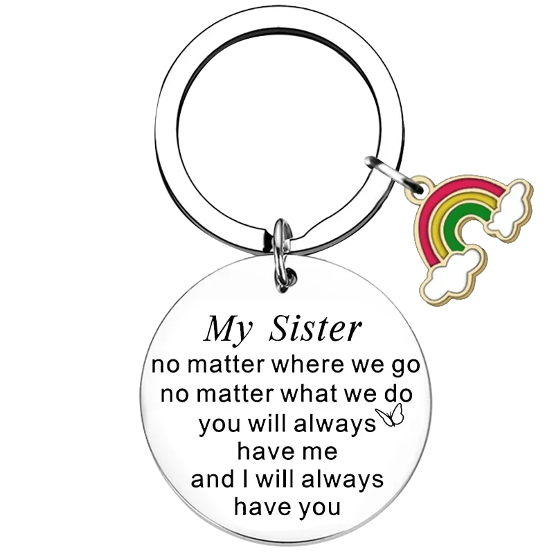 

Big Sisters Gift Keychain Sister Gift from Sister Key Chain Pendant sister Christmas Birthday Gift