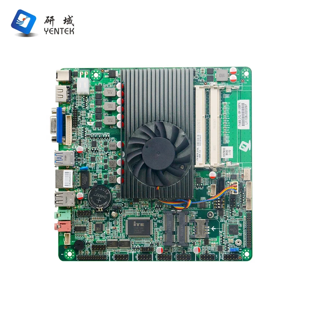 لوحة أم Itx رفيعة AMD A6 5345M من المصنع ثنائي القناة DDR3 SATA3.0 VGA HD LAN 2 COM لوحة أم صناعية صغيرة Itx