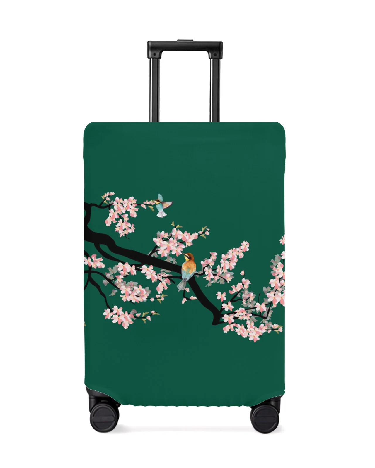 

Flower Bird Chinoiserie Travel Luggage Protective Cover for Travel Accessories Suitcase Elastic Dust Case Protect Sleeve