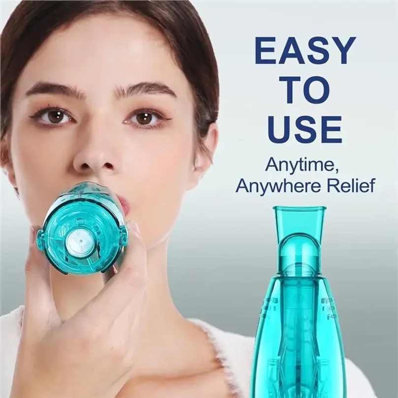 Breathing Exercise Device with Adjustable Resistance, Flutter Valve for Lungs for Effective Mucus Clearance
