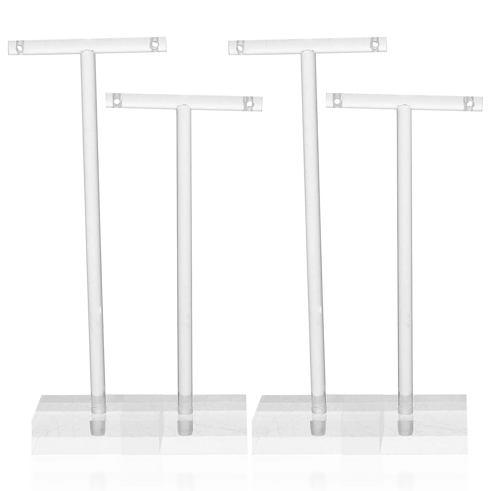 

Набор из 4 акриловых подставок для серег в форме буквы Т для демонстрации и хранения украшений на туалетном столике, в спальне, на рабочем столе