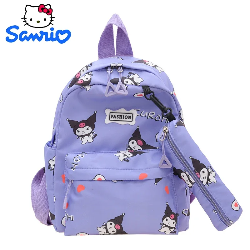 Yk2 Sanrio School Supplies Pencil Case Bag Kuromi Schoolbag Kindergarten High Capacity Anime Backpack Students Supplies Gift