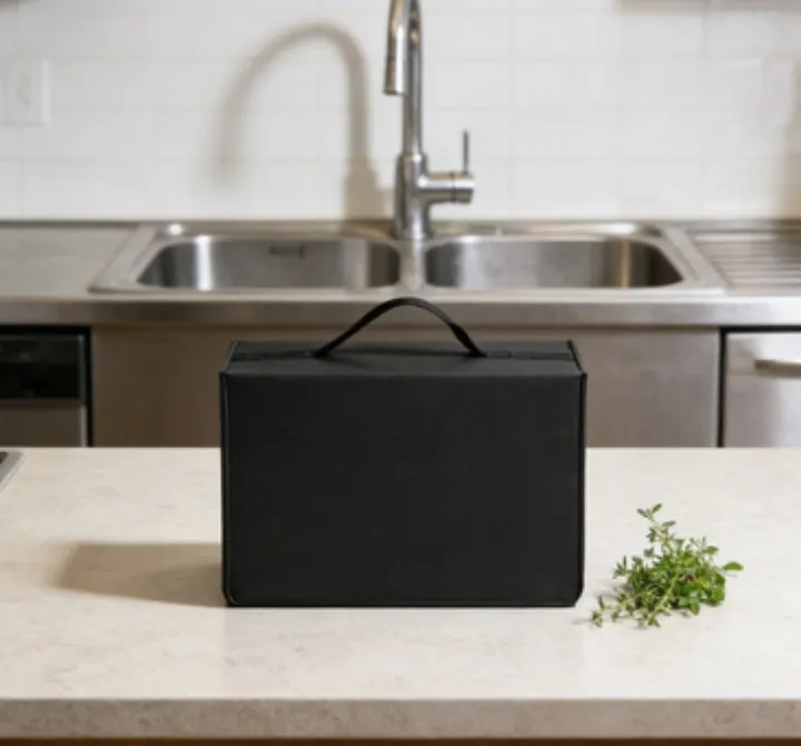 

Waterproof Oxford Fabric Cover for Slush Machine Dustproof UV Protection with Convenient Handle Black 45x17x43cm