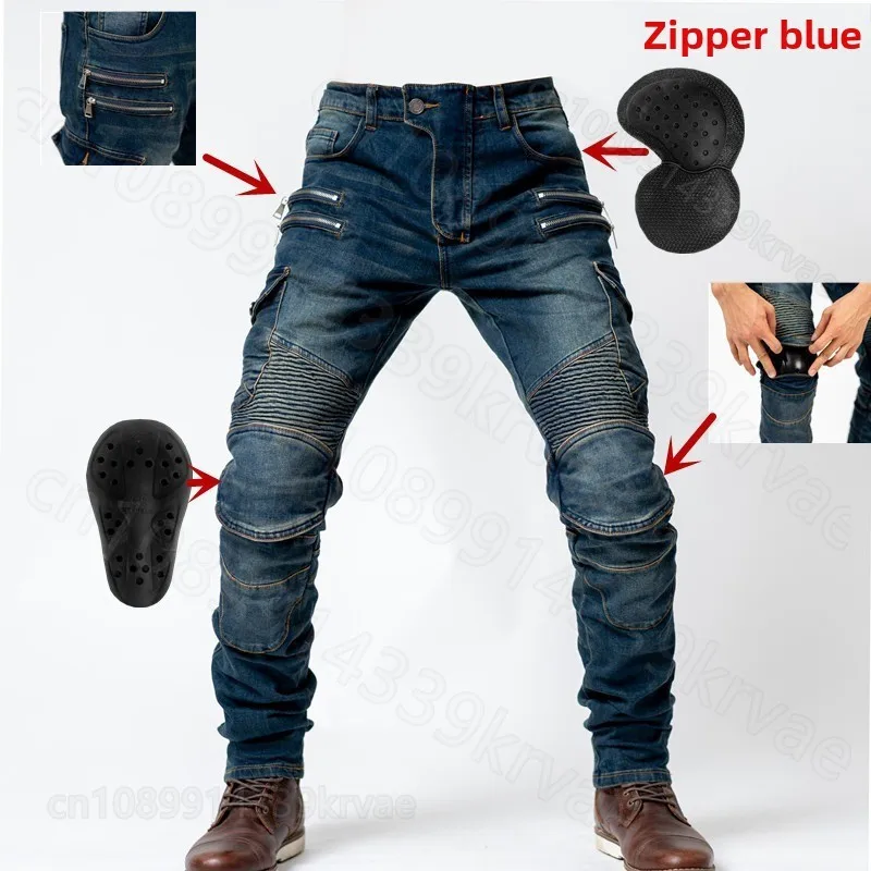 

Брюки для езды на мотоцикле, мотоциклетные брюки, джинсы с защитным снаряжением, весенние мужские и женские повседневные брюки с защитой от падения на 4 сезона