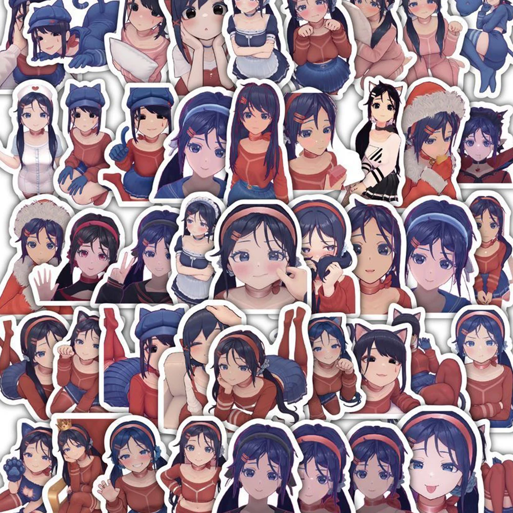 

10/30/60pcs Miside Anime Stickers Characters Cartoon Sticker Aesthetics Laptop Luggage Phone Suitcase Girls Decals Decoration