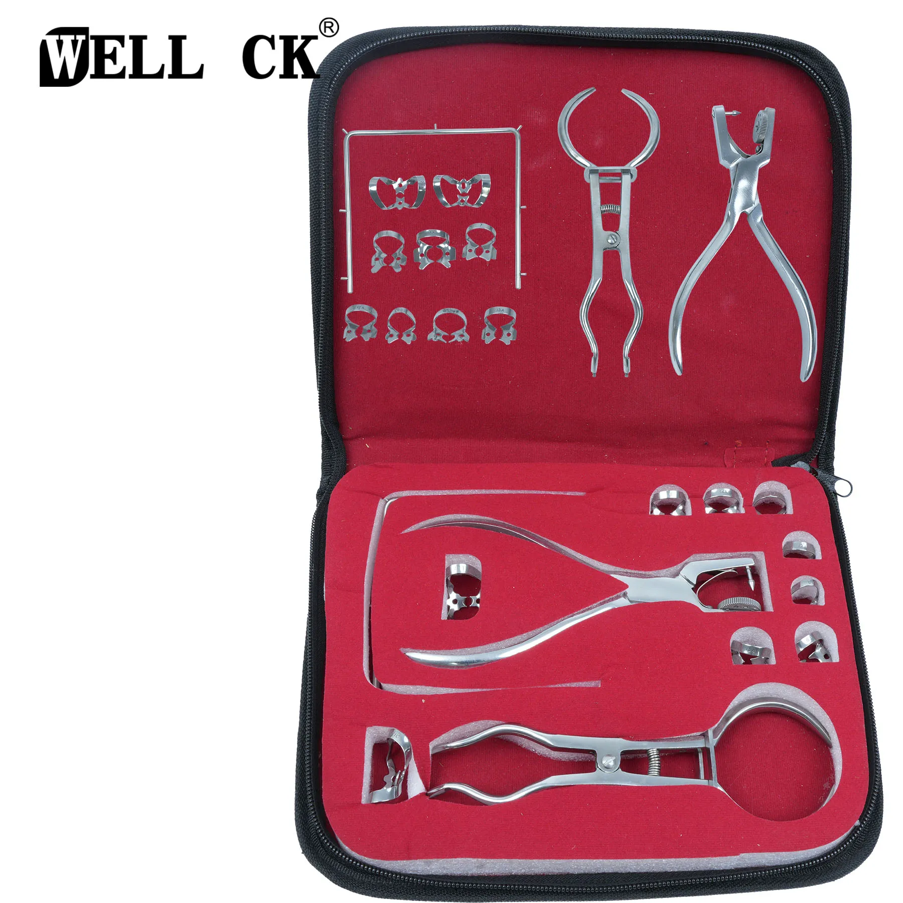 Dental Dam Puncher Orthodontic Dentist Dam Hole Puncher Set Perforation Pliers Teeth Care Tools For Dentist Rubber Dam