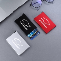 Smart Wallet Credit Card Holder Metal Thin Slim Men Women Wallets Pop Up For Chevrolet Colorado Cruze Spark Captiva Malibu Trax