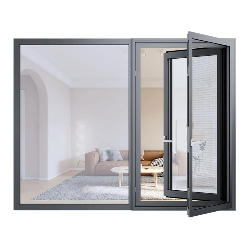 

Whole house broken bridge aluminum doors and windows sealed window home improvement system window custom aluminum alloy narrow s
