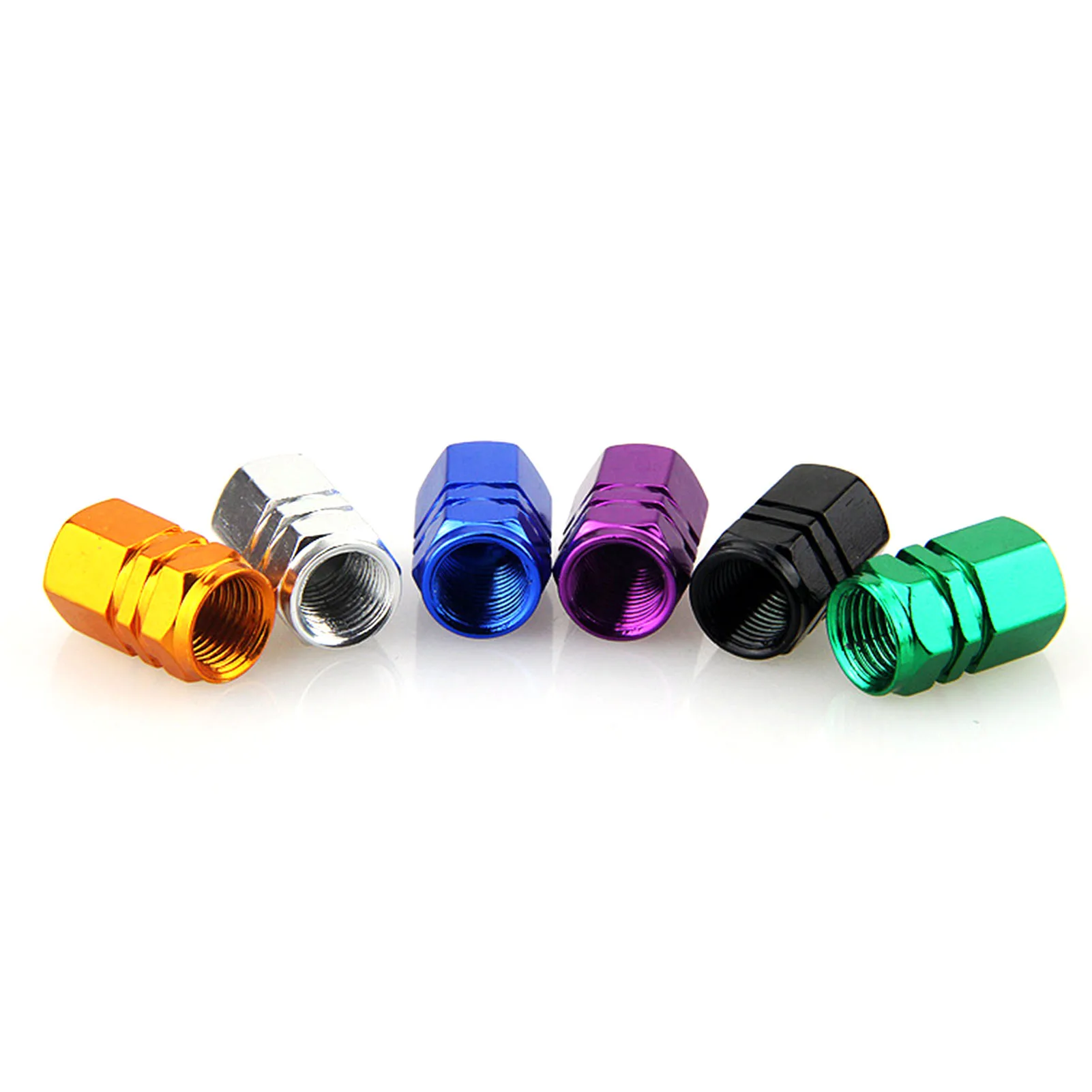Tire Valve Stem Caps Cover Aluminum Tight Sealed Compact Structure Wheel Tire Mouth Caps for Car Car Wheel Tire Valve Cover 4PCS